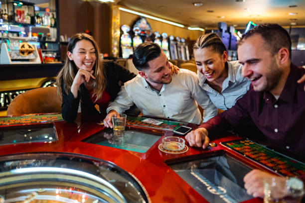Your three cards revealed for decision Player cards revealed during Three Card Poker round